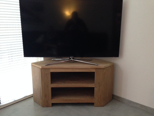 Uitgelezene hoek tv meubel teak Breda - rustic teak interiors - Satisfied EE-14