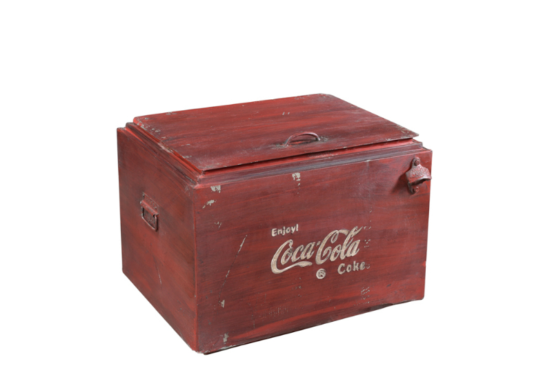 Coca cola koelbox in ijzer, Duitsland industrie  brocante  vintage en