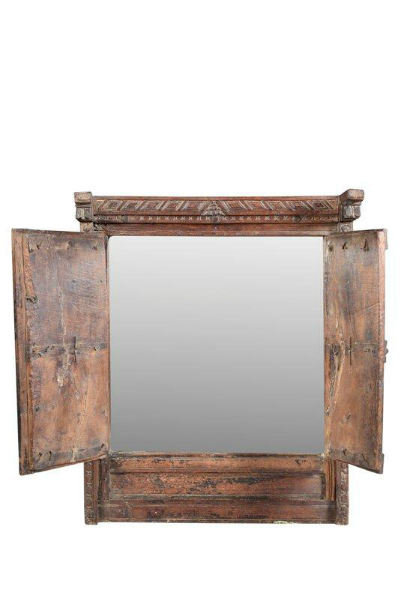 houten spiegel in vintage - brocante spiegels en wanddecoratie te koop brocante meubels tegen goedkope en lage - Teak Paleis