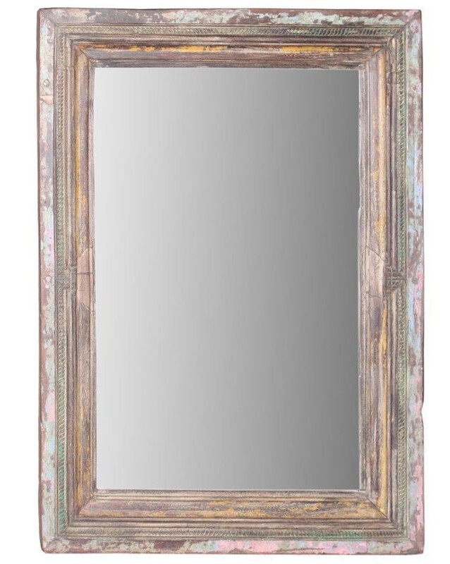 Fascinerend roddel tint Sierlijke Spiegel in gerecycled hout, Nederland vintage - brocante spiegels  en wanddecoratie - te koop brocante meubels tegen goedkope en lage prijzen  - Teak Paleis